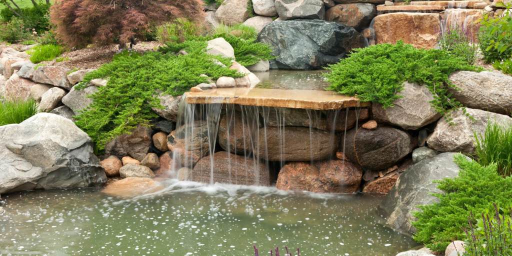 Small backyard waterfall